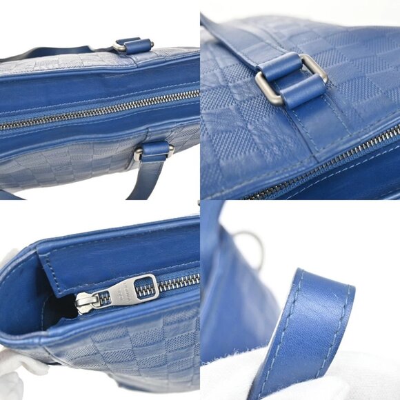 LOUIS VUITTON Tadao PM Hand Tote bag Damier Infini Blue Spain - Picture 11 of 14